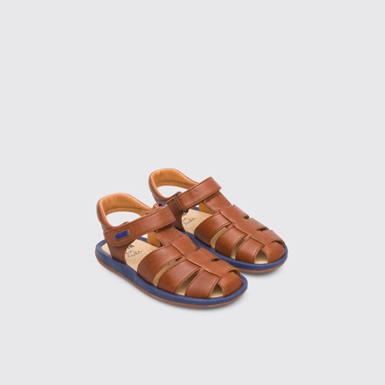 Camper Bicho Sandaler Drenge Brune | QBMDWZ871