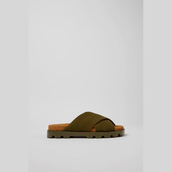 Camper Brutus Flade Sandaler Dame Grøn | TMJOXL710