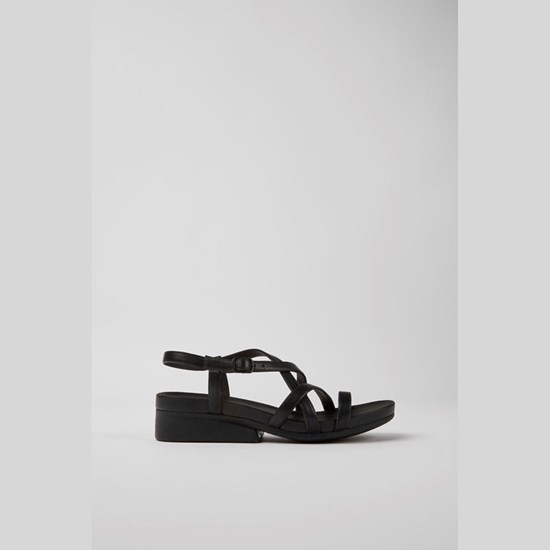 Camper Minikaah Kilehæl Sandaler Dame Sort | AVZCSF935