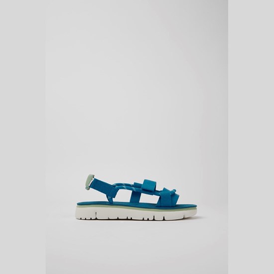 Camper Oruga Plateau Sandaler Dame Blå | OHKXJR154
