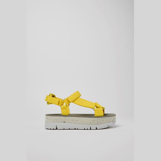Camper Oruga Up Plateau Sandaler Dame Gul | EYCQWK169