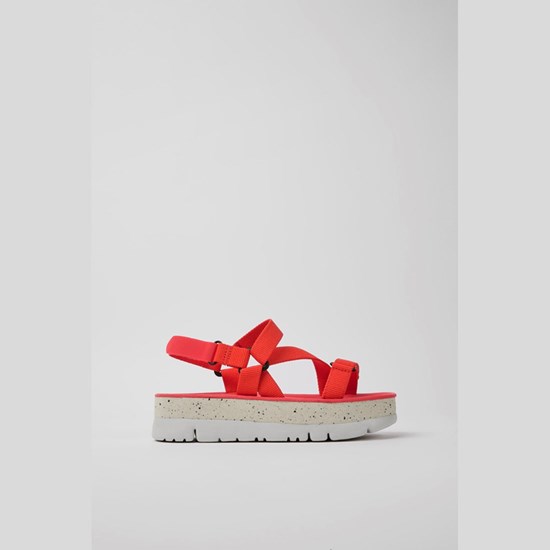 Camper Oruga Up Plateau Sandaler Dame Rød | GZBCFU815