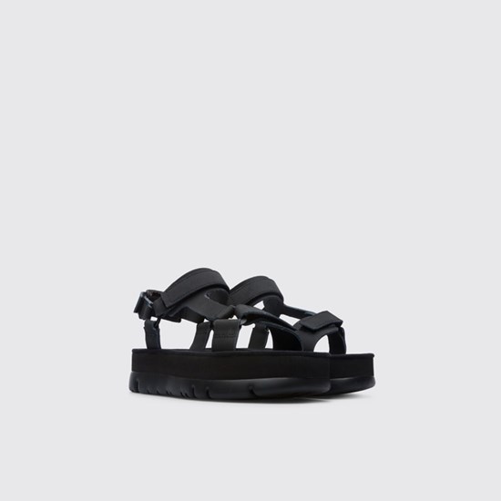Camper Oruga Up Plateau Sandaler Dame Sort | LFAWGJ325