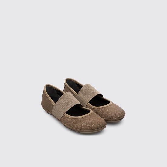 Camper Right Ballerina Sko Dame Grå | KHFOZI853