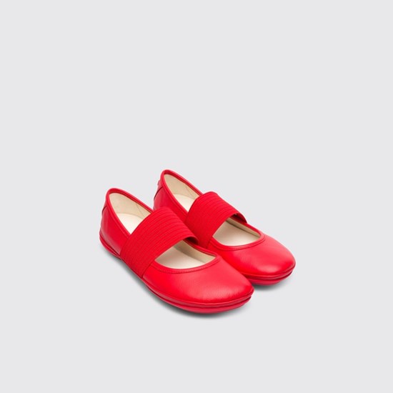 Camper Right Ballerina Sko Dame Rød | ITWVCX805