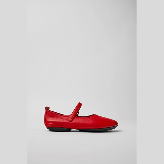 Camper Right Ballerina Sko Dame Rød | RZIOXW768