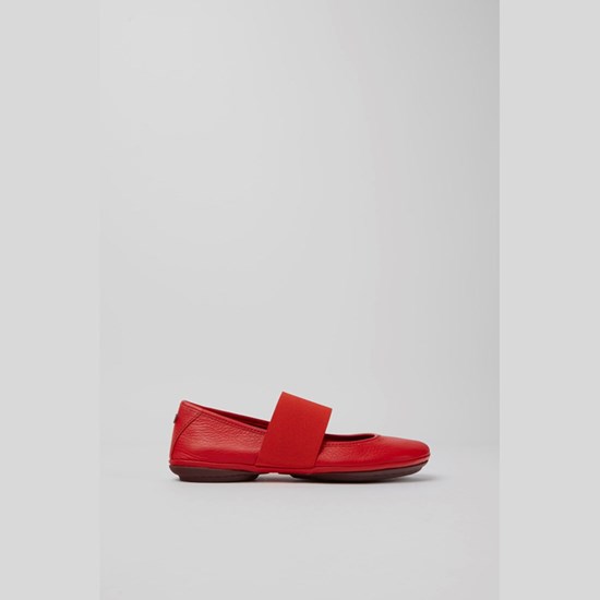 Camper Right Ballerina Sko Dame Rød | SFKGVJ392
