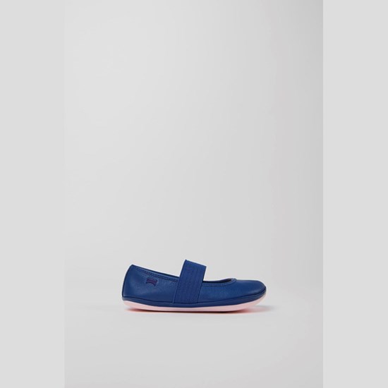 Camper Right Ballerina Sko Pige Blå | MLNVFJ651