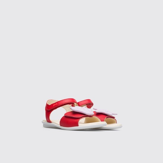 Camper Twins Sandaler Pige Rød | GNYFRV279